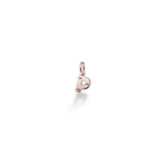 Charm Le Bebè in Oro Rosa e Argento con Lettera P - Lock Your Love - LBB170-P
