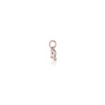 Charm Le Bebè in Oro Rosa e Argento con Lettera R- Lock Your Love - LBB170-R