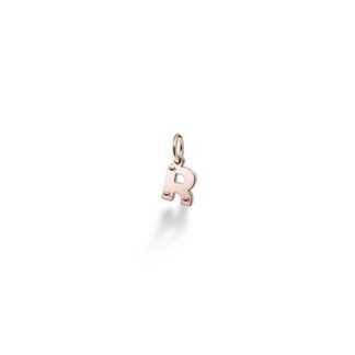 Charm Le Bebè in Oro Rosa e Argento con Lettera R- Lock Your Love - LBB170-R