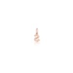 Charm Le Bebè in Oro Rosa e Argento con Lettera S - Lock Your Love - LBB170-S