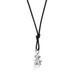 Ciondolo Le Bebè Bimbo in Oro Bianco con Diamanti - i Pavé - LBB542/M