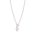Catena Le Bebè in Argento con Cuore in Oro Rosa - Lock Your Love - LBBR163
