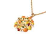 Collana Isola Bella in Argento e Smalti Fiori di Zagara - Loving Sicily - 20001006