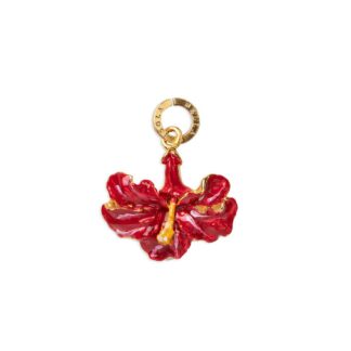 Charm Isola Bella in Argento e Smalto | Ibiscus - Loving Sicily - 20001036