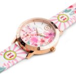 Orologio Isola Bella in Acciaio e Pelle Fiori di Pesco - 40000046
