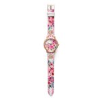 Orologio Isola Bella in Acciaio e Pelle Fiori di Pesco - 40000046