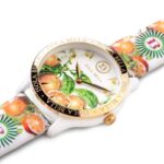 Orologio Isola Bella in Plastica e Pelle Arance - 40000050