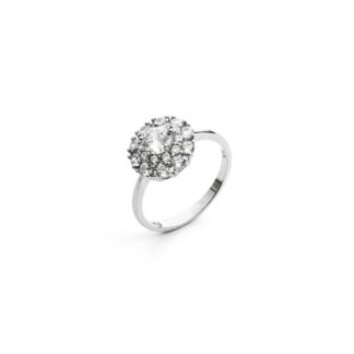 Anello 4US Paciotti in Argento con Zirconi - Flower - 4UAN3702W