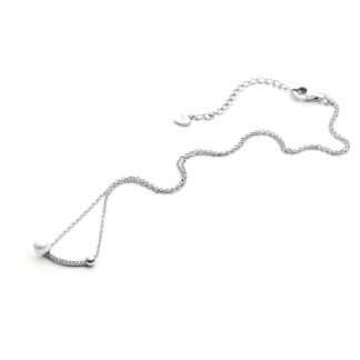 Collana 4US Paciotti in Argento con Perle e Zirconi - Weaving - 4UCL3667W