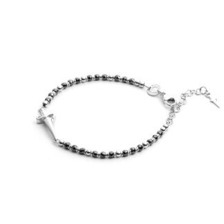 Bracciale Cesare Paciotti in Argento con Cristalli e Spadino - Cluster - JPBR2133B