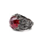 Anello Isola Bella in Argento con Siamite® | Fuoco – Nude – 20001047