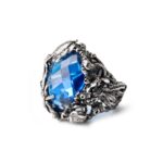 Anello Isola Bella in Argento con Siamite® Acqua – Nude – 20001048