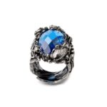 Anello Isola Bella in Argento con Siamite® Acqua – Nude – 20001048