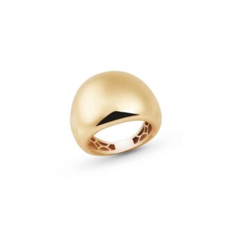 Anello Artlinea in Oro Giallo Fascia Bombata - Glam - AP015-LG