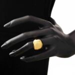 Anello Artlinea in Oro Giallo Fascia Bombata - Glam - AP015-LG