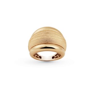 Anello Artlinea in Oro Giallo Fascia Satinata - Glam - AP023-LG