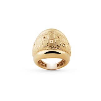 Anello Artlinea in Oro Giallo Fascia Geometrica - Glam - AP036-LG
