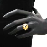 Anello Artlinea in Oro Giallo Fascia Sfaccettata - Glam - AP133-LG
