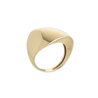 Anello Artlinea in Oro Giallo Fascia Sfaccettata - Glam - AP135-LG