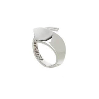 Anello Artlinea in Oro Bianco Fascia Squadrata - Glam - AP209-LB