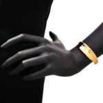 Bracciale Artlinea in Oro Giallo Concavo - Glam - BP002-LG