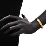 Bracciale Artlinea in Oro Giallo Ondulato - Glam - BP004-LG