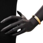 Bracciale Artlinea in Oro Giallo Ondulato - Glam - BP005-LG