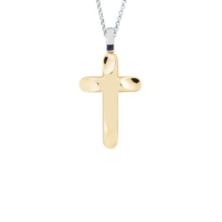 Collana Artlinea in Oro Giallo e Bianco | Croce - Croci Gold - CEA2468-LO