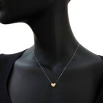Collana Artlinea in Oro Giallo e Bianco | Cuore Bombato - Mini Parure - CEA2715-LN