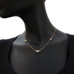 Collana Artlinea in Oro Giallo e Bianco Rombi - Glam - CEA3263-LN