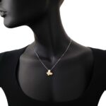Collana Artlinea in Oro Bicolore Farfalla Grande - Glam - CEA4326
