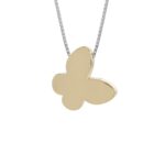 Collana Artlinea in Oro Bicolore Farfalla Grande - Glam - CEA4326