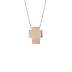 Collana Artlinea in Oro Bicolore Croce Piccola - Glam - CEA4331