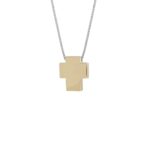 Collana Artlinea in Oro Bicolore Croce Piccola - Glam - CEA4331