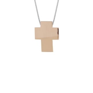Collana Artlinea in Oro Bicolore Croce Media - Glam - CEA4332