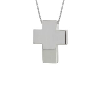 Collana Artlinea in Oro Bicolore Croce Grande - Glam - CEA4333