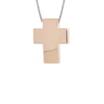 Collana Artlinea in Oro Bicolore Croce Grande - Glam - CEA4333