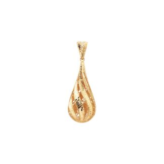 Ciondolo Artlinea in Oro Giallo Goccia Grande - Glam - DE3861-LG