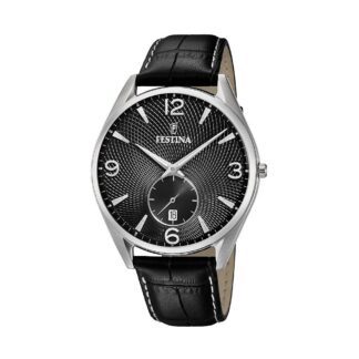 Orologio Solo Tempo Festina in Acciaio e Pelle - Retro - F6857/A