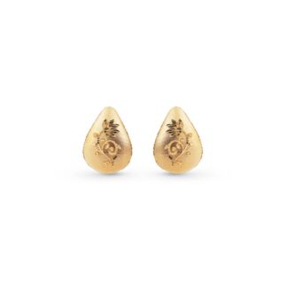 Orecchini Artlinea in Oro Giallo | Goccia Floreale Piccola - Glam - OP0007