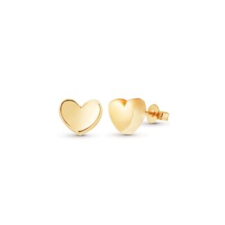 Orecchini Artlinea in Oro Giallo Cuore Incavato - Mini Parure - OP0039-LG