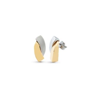 Orecchini Artlinea in Oro Giallo e Bianco - Mini Parure - OP0049-LN