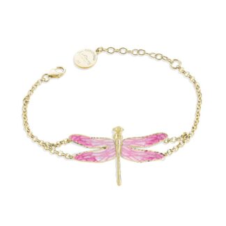 Bracciale Artlinea in Argento con Smalto Libellula - Wild - ZBR705-MG