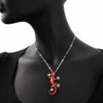 Collana Artlinea in Argento con Smalto e Agata Geco Piccolo - Wild - ZCL1067-ML