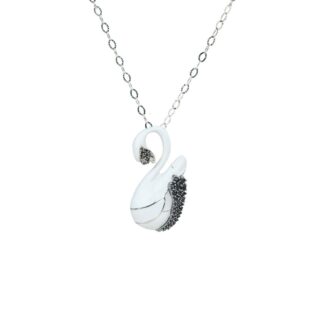 Collana Artlinea in Argento con Smalto e Zirconi Cigno Piccolo - Wild - ZCL1158-ML