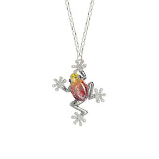 Collana Artlinea in Argento con Smalto e Zirconi Rana Piccola - Wild - ZCL1309-ML