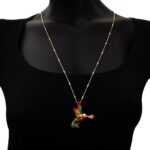Collana Artlinea in Argento con Smalto Colibrì Grande - Wild - ZCL1312-MG