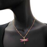 Collana Artlinea in Argento con Smalto Libellula Grande - Wild - ZCL1320-MG