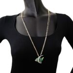Collana Artlinea in Argento con Smalto e Siamite Pesce Grande - Wild - ZCL1339-MN