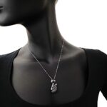 Collana Artlinea in Argento con Smalto e Siamite Gatto Piccolo - Wild - ZCL1341-ML